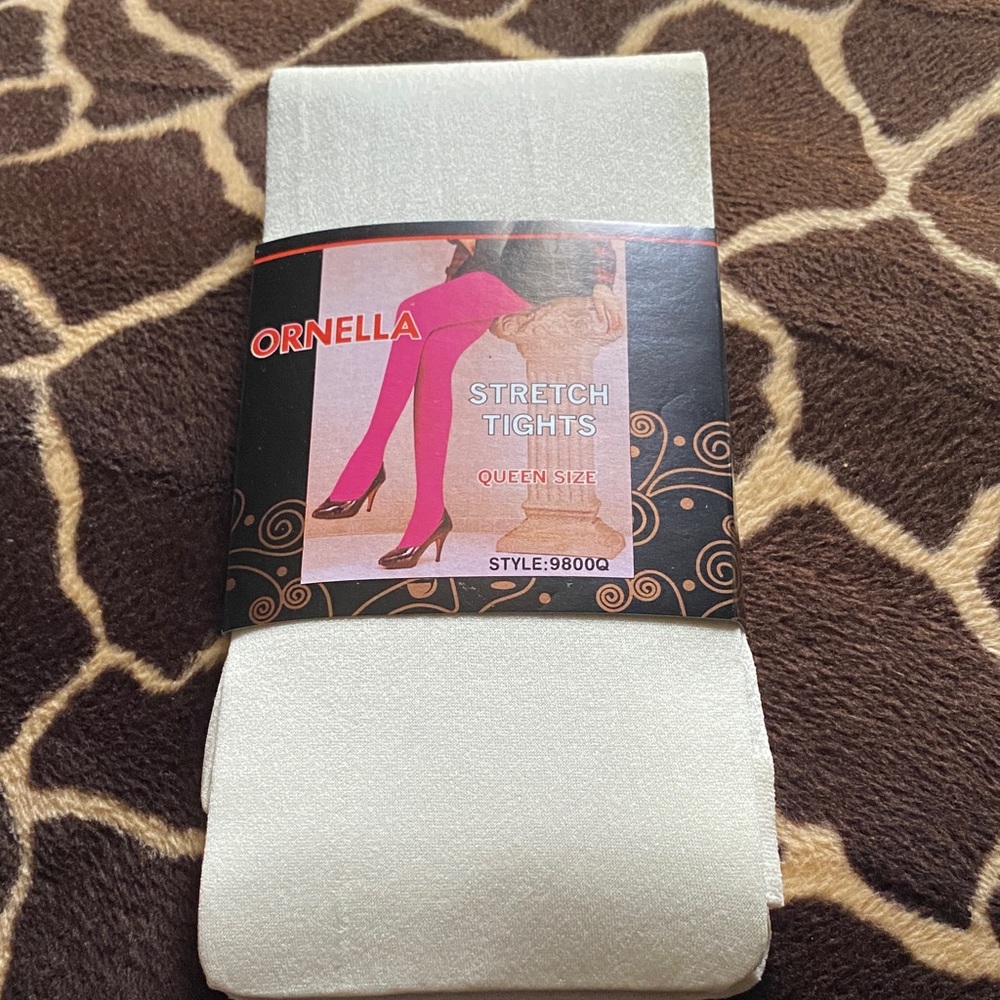 Vintage Off-White Stretch Tights